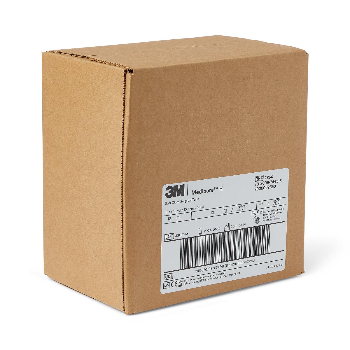 3M™ Medipore™ H 4" Soft Cloth Surgical Tape - 2864 - Image 2