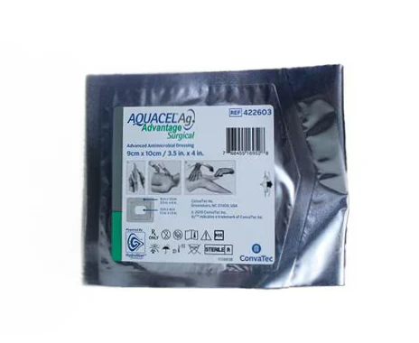 Aquacel® Ag Advantage Surgical 3-1/2 X 4 Inch Wound Dressing - 422603