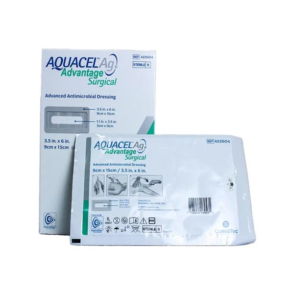 Aquacel® Ag Advantage Surgical 3-1/2 X 6 Inch Wound Dressing - 422604 - Image 2