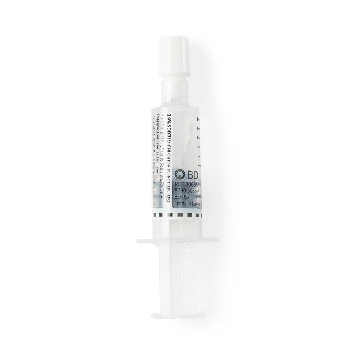 BD PosiFlush™ 3ML IV Flush Normal Saline Filled Syringe - 306544 - Image 2