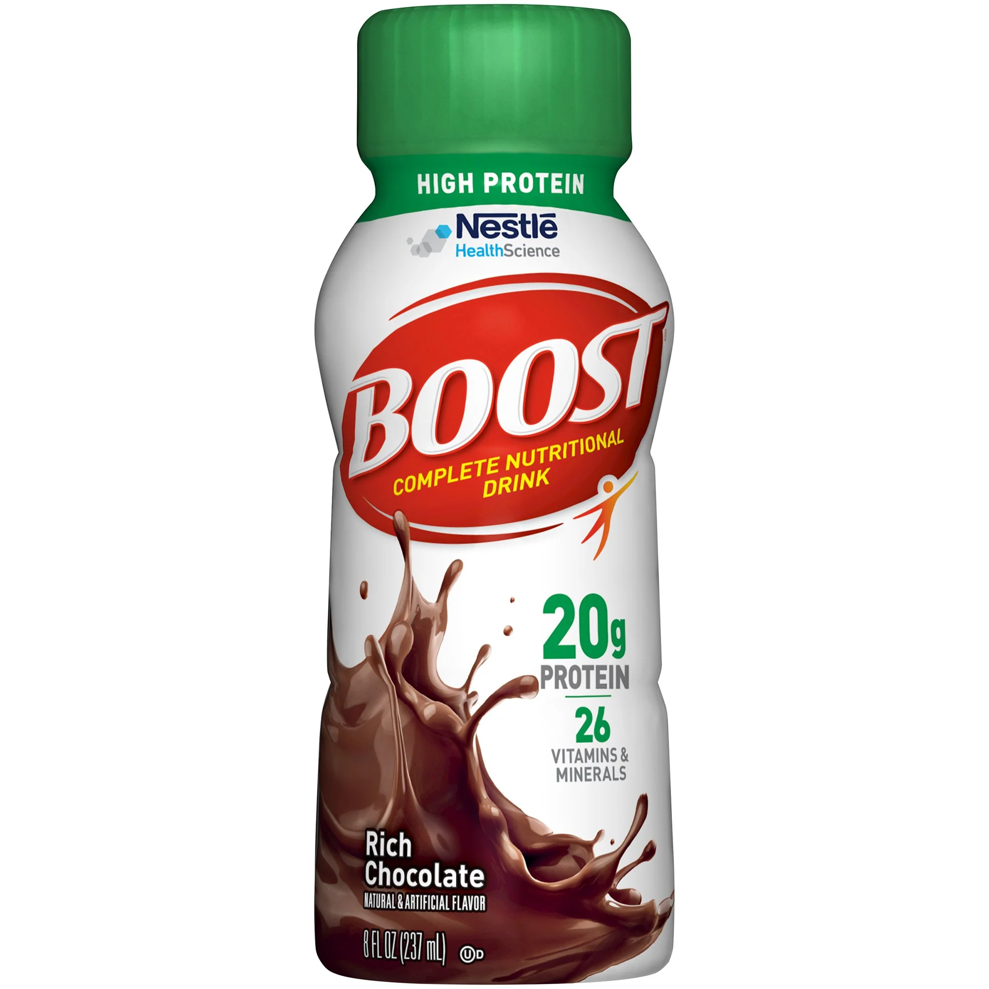 Boost® High Protein Rich Chocolate Nutritional Drink 8oz - Case of 24