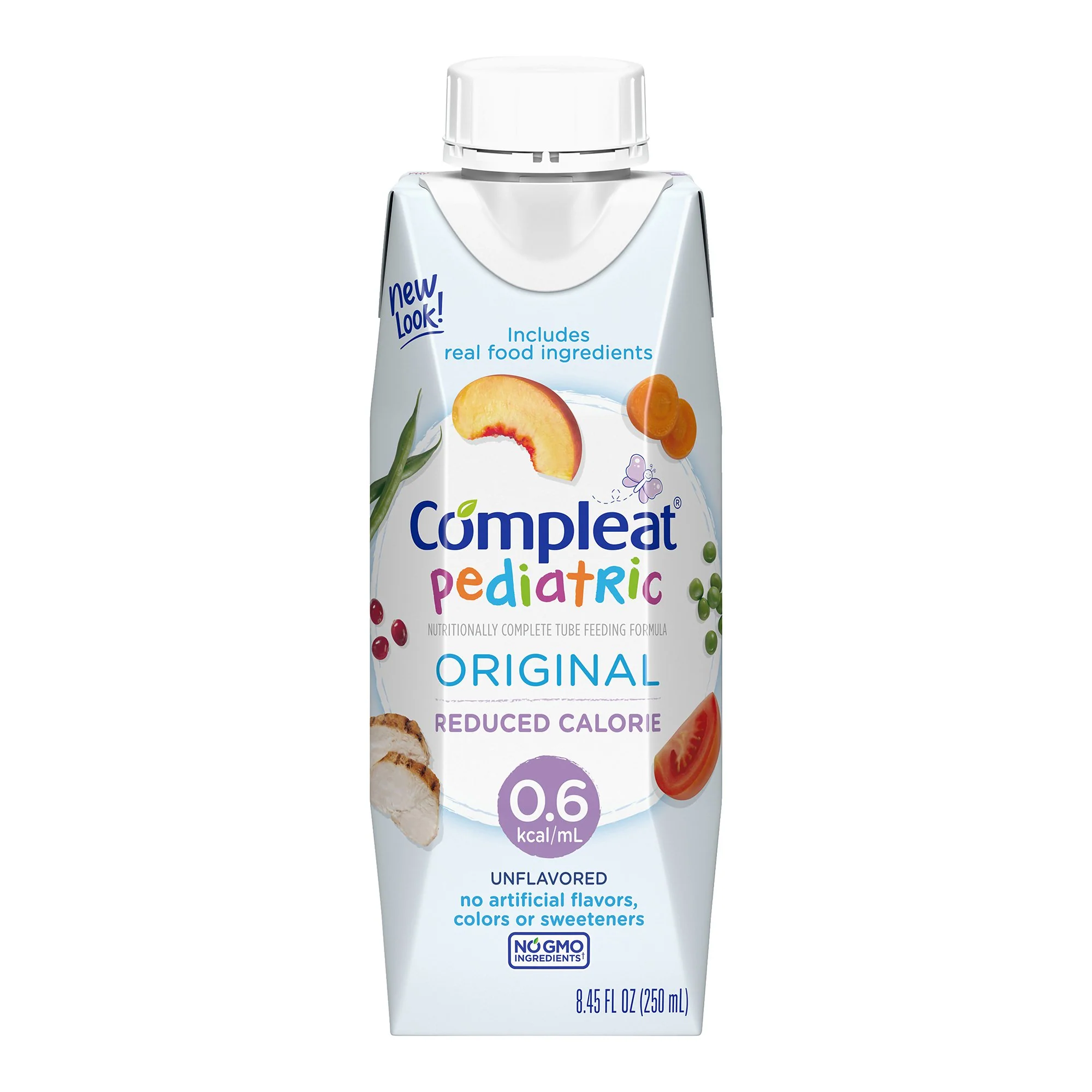 Compleat® Pediatric Original 0.6 Reduced Calorie Pediatric Tube Feeding Formula 8oz - Case of 24
