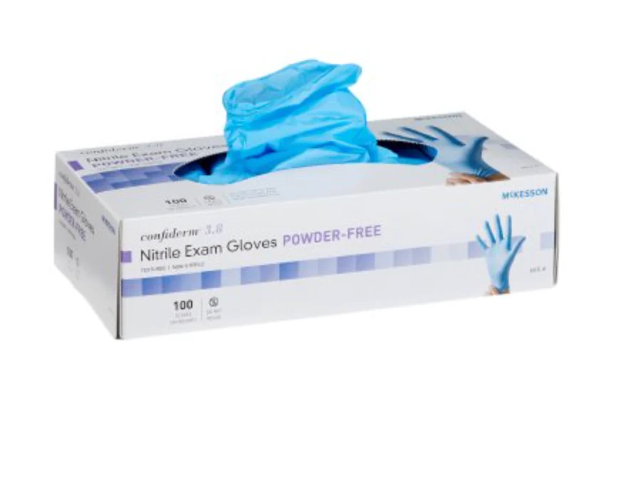 Confiderm® 3.8 Standard Cuff Powder Free Nitrile Exam Gloves- Case of 1000 - Image 3