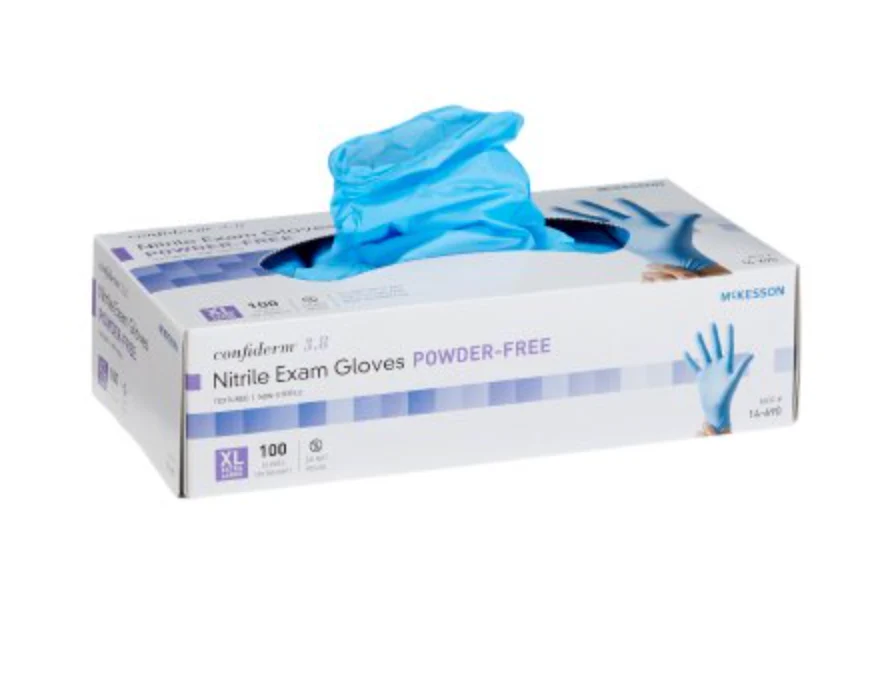 Confiderm® 3.8 Standard Cuff Powder Free Nitrile Exam Gloves- Case of 1000 - Image 4