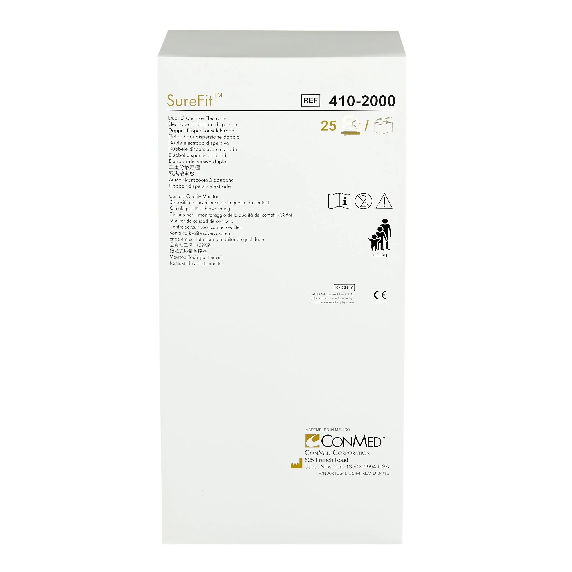 Conmed SureFit™ Patient Return Electrode - 410-2000