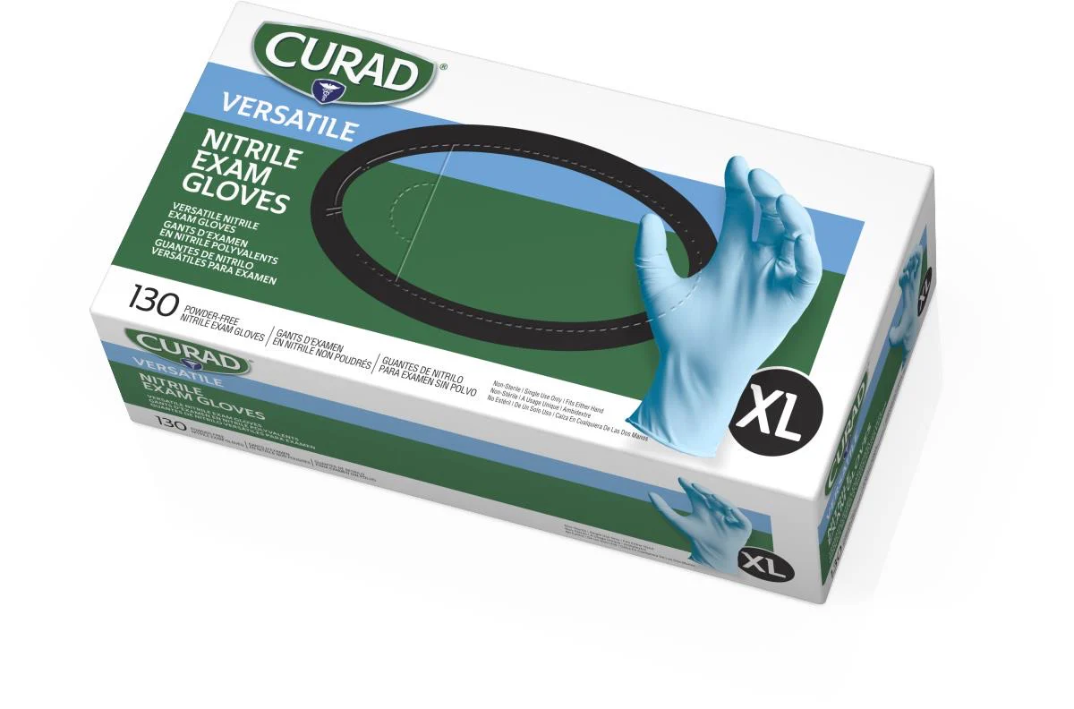 Curad Nitrile Exam Gloves - Latex Free & Powder Free -10 boxes/Case - Image 4
