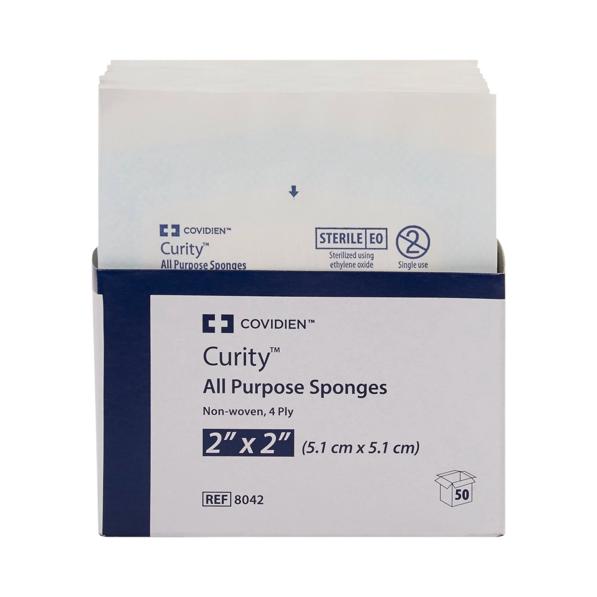 Curity™ 2" x 2" All Purpose Nonwoven Sponge Gauze - 8042