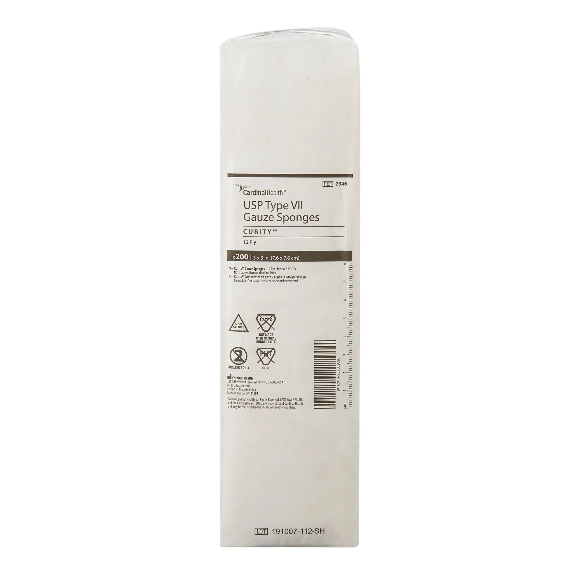 Curity™ 3x3 Non Sterile 12-Ply Gauze Sponges - 2346