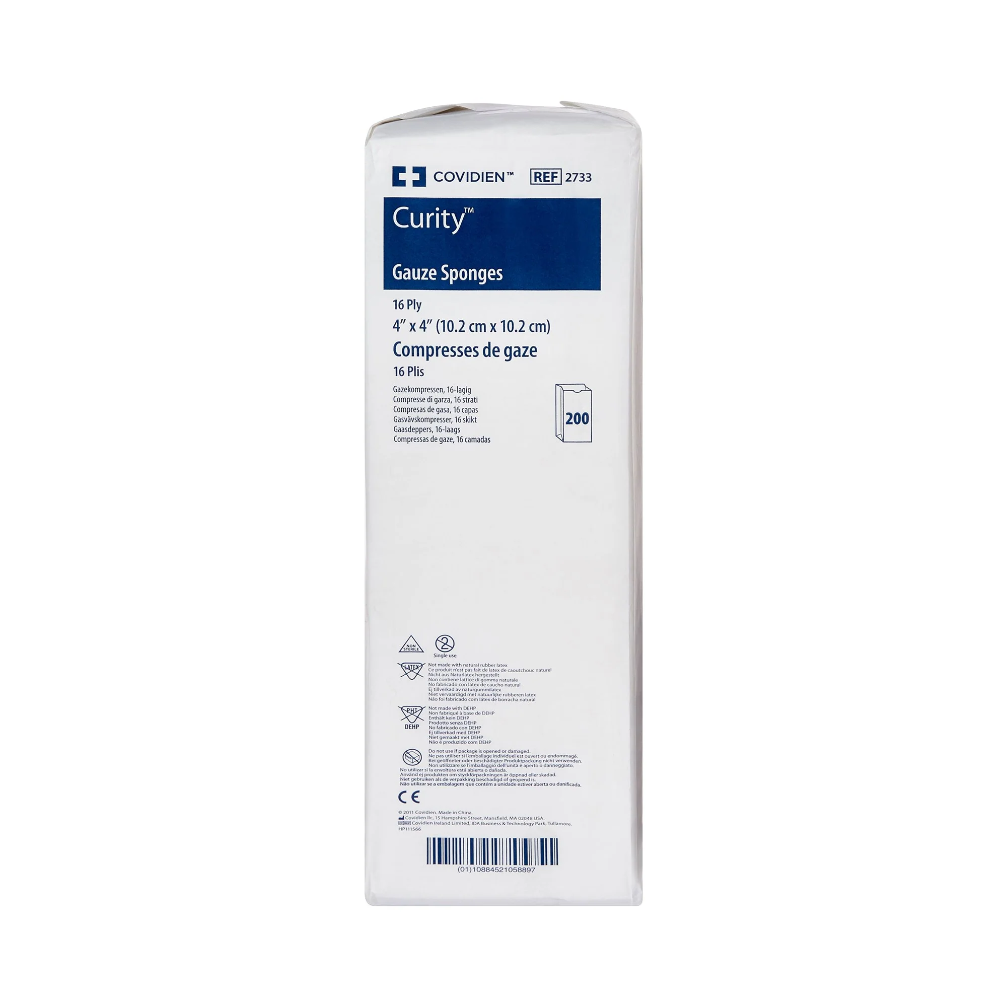 Curity™ 4x4 Non Sterile 16-Ply Gauze Sponges - 2733
