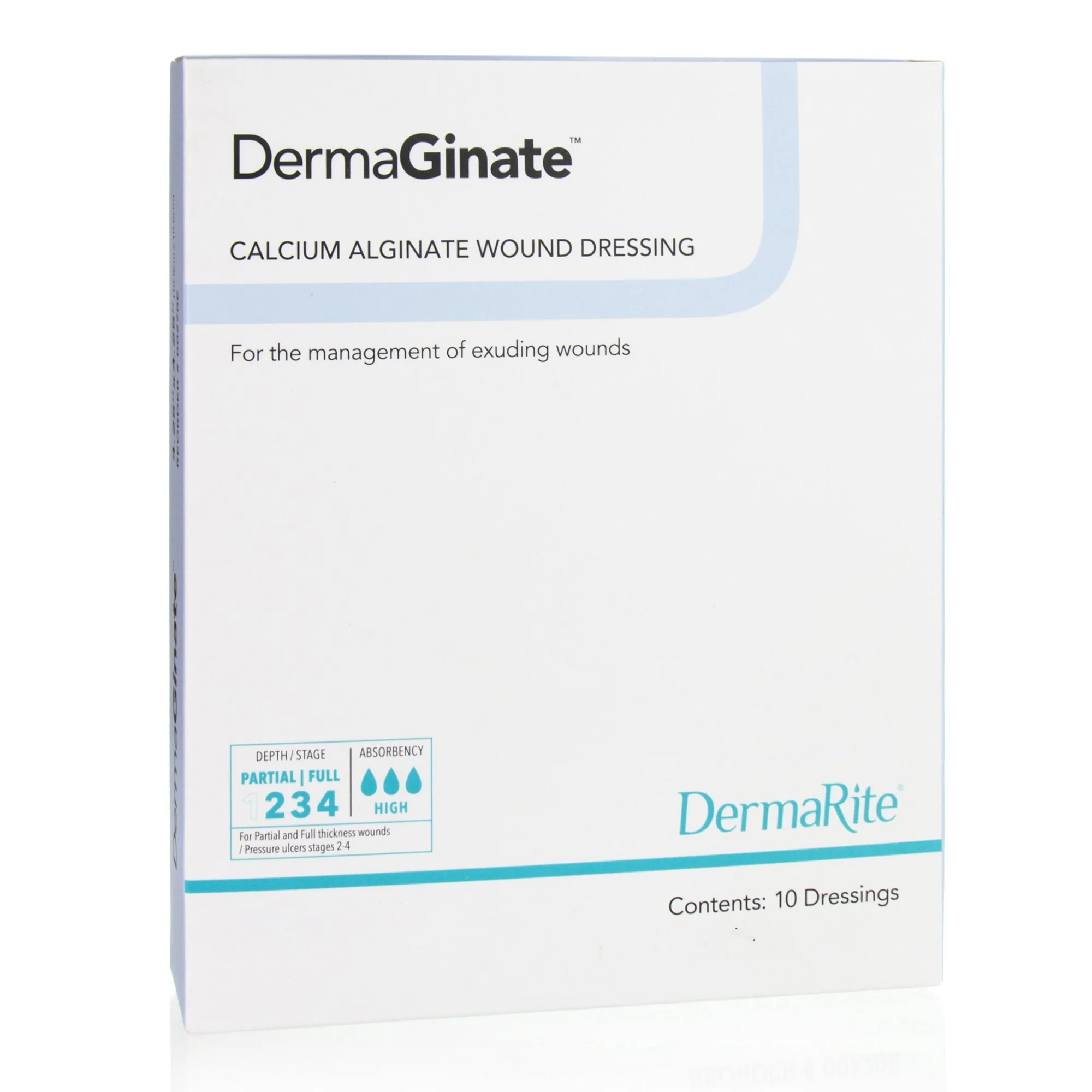 DermaGinate® 2 x 2 Calcium Alginate Dressing - Box of 10