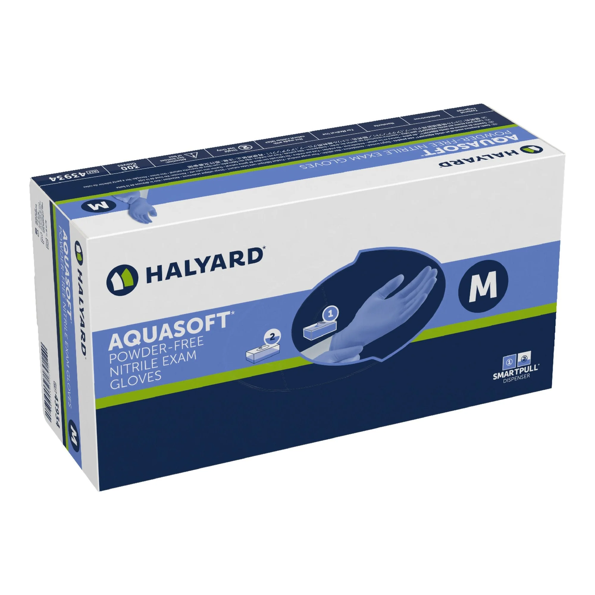 Halyard Aquasoft® Powder-Free Nitrile Exam Gloves - Image 3