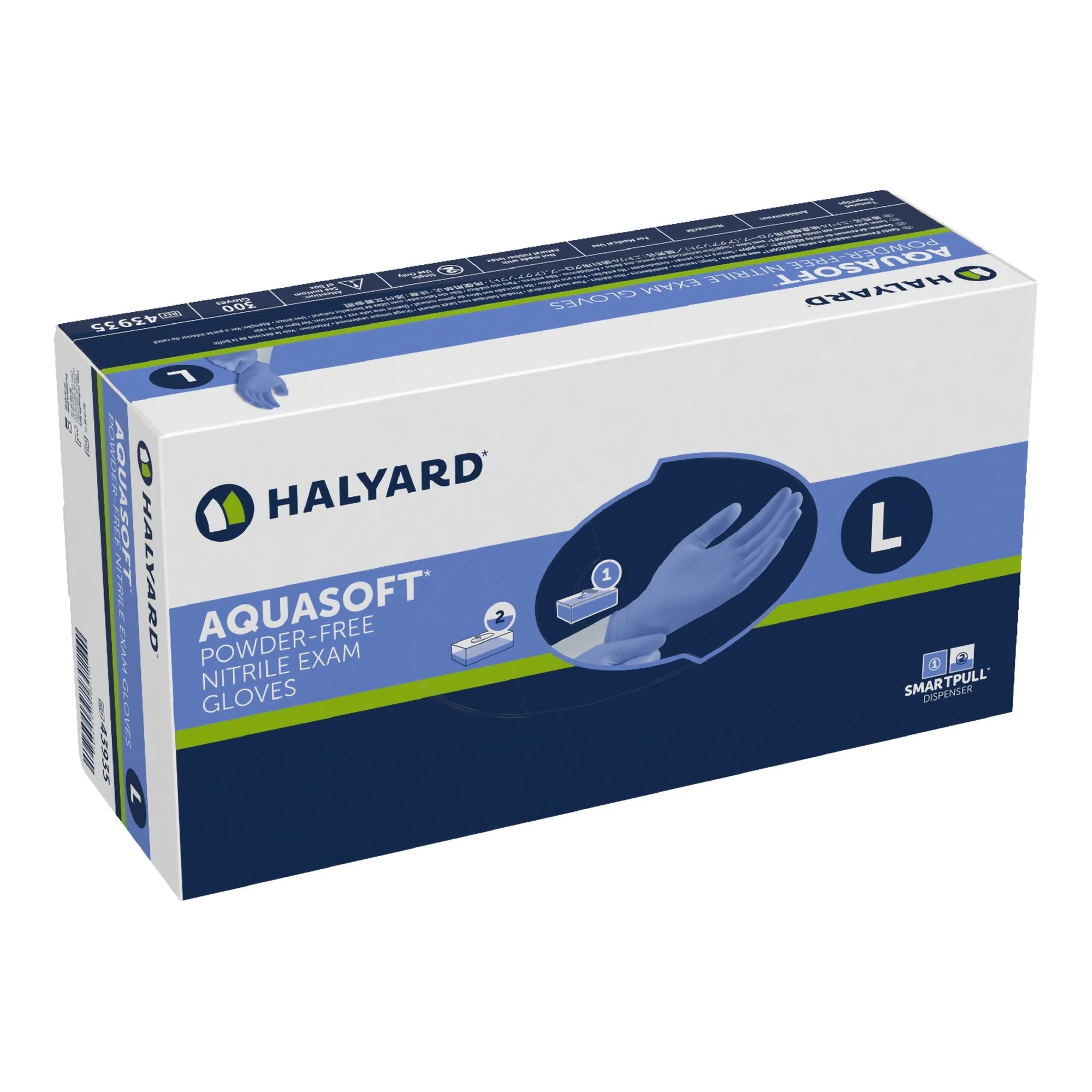 Halyard Aquasoft® Powder-Free Nitrile Exam Gloves - Image 4