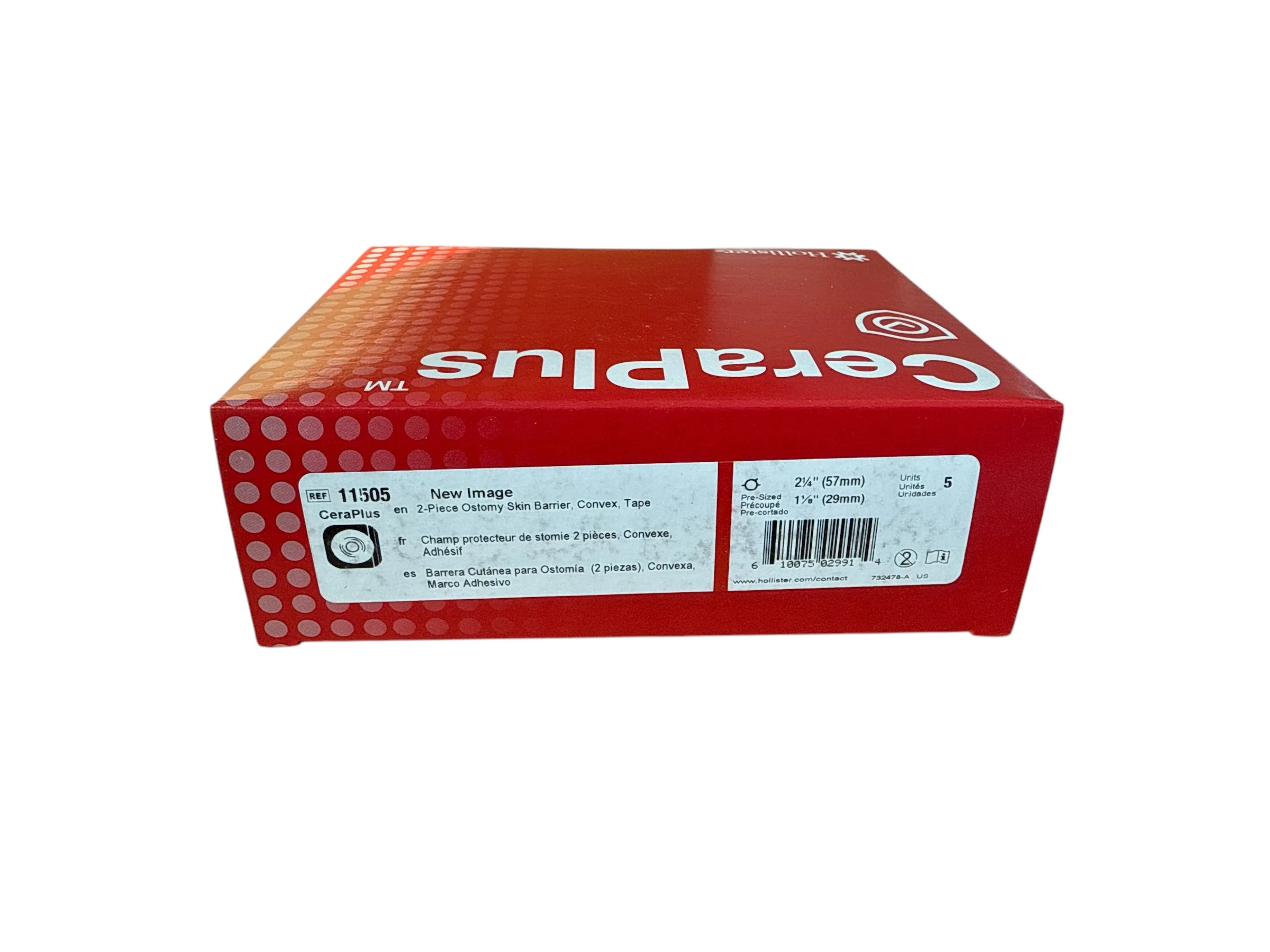 Hollister 11505 New Image CeraPlus™ Precut Ostomy Barrier - Box of 5