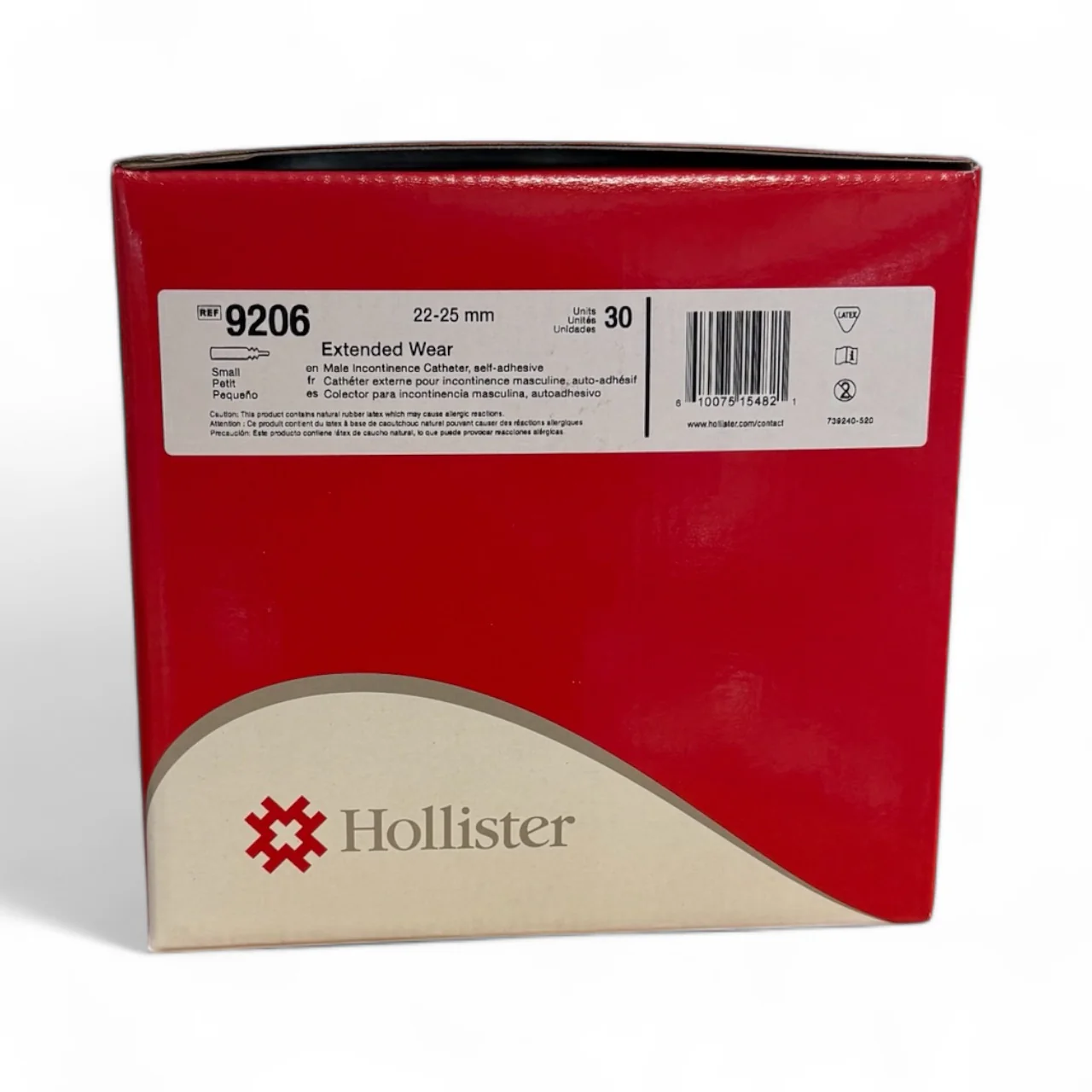 Hollister 9206 Male Extended Wear Small Catheter - Box of 30