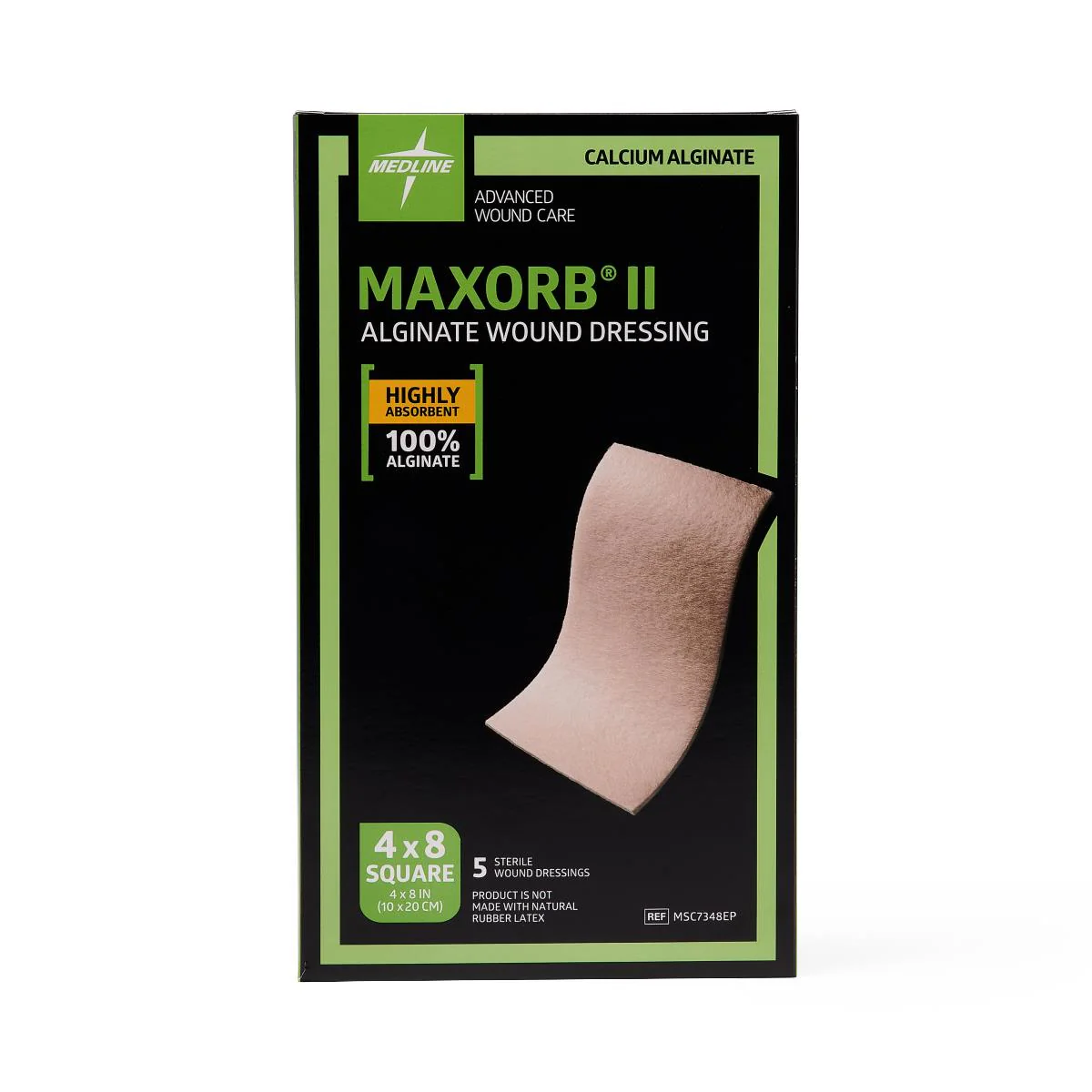 Maxorb II Alginate 4" x 8" Dressings - MSC7348EP