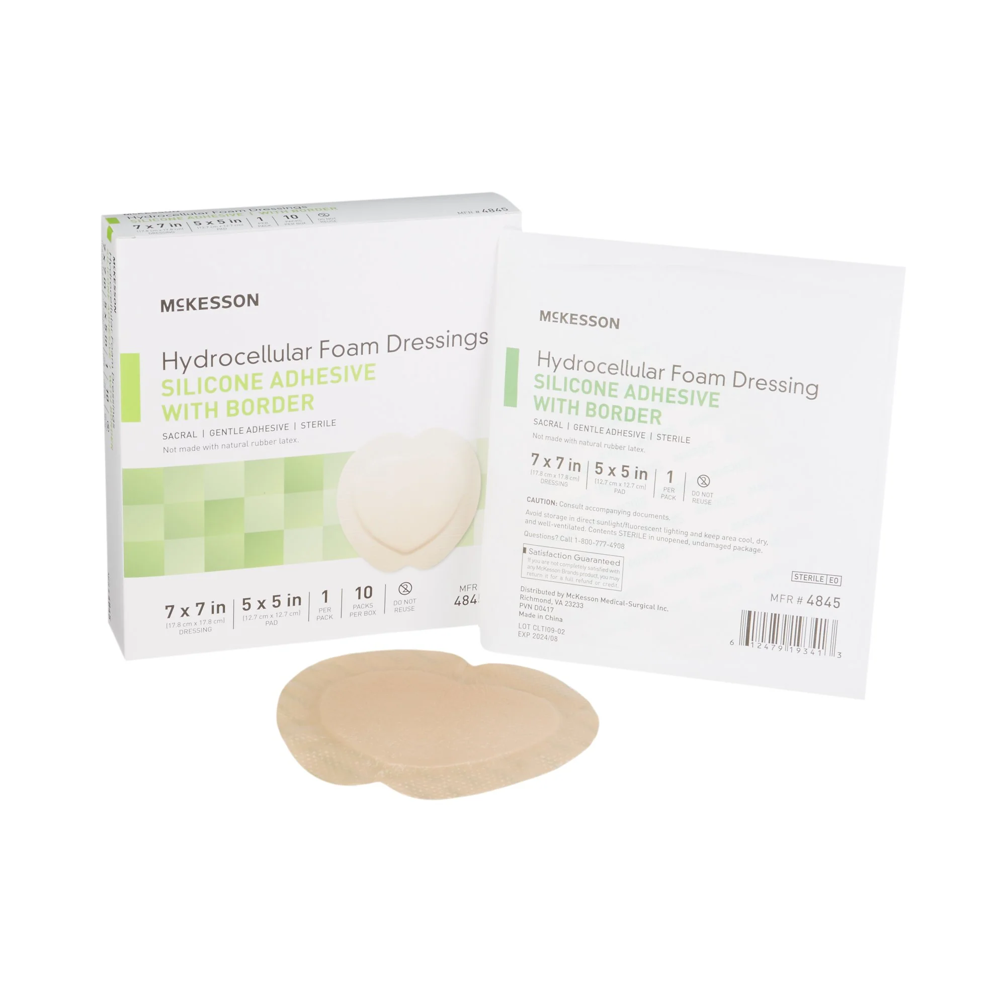 McKesson Hydrocellular Foam Dressing 9x9 - 4841