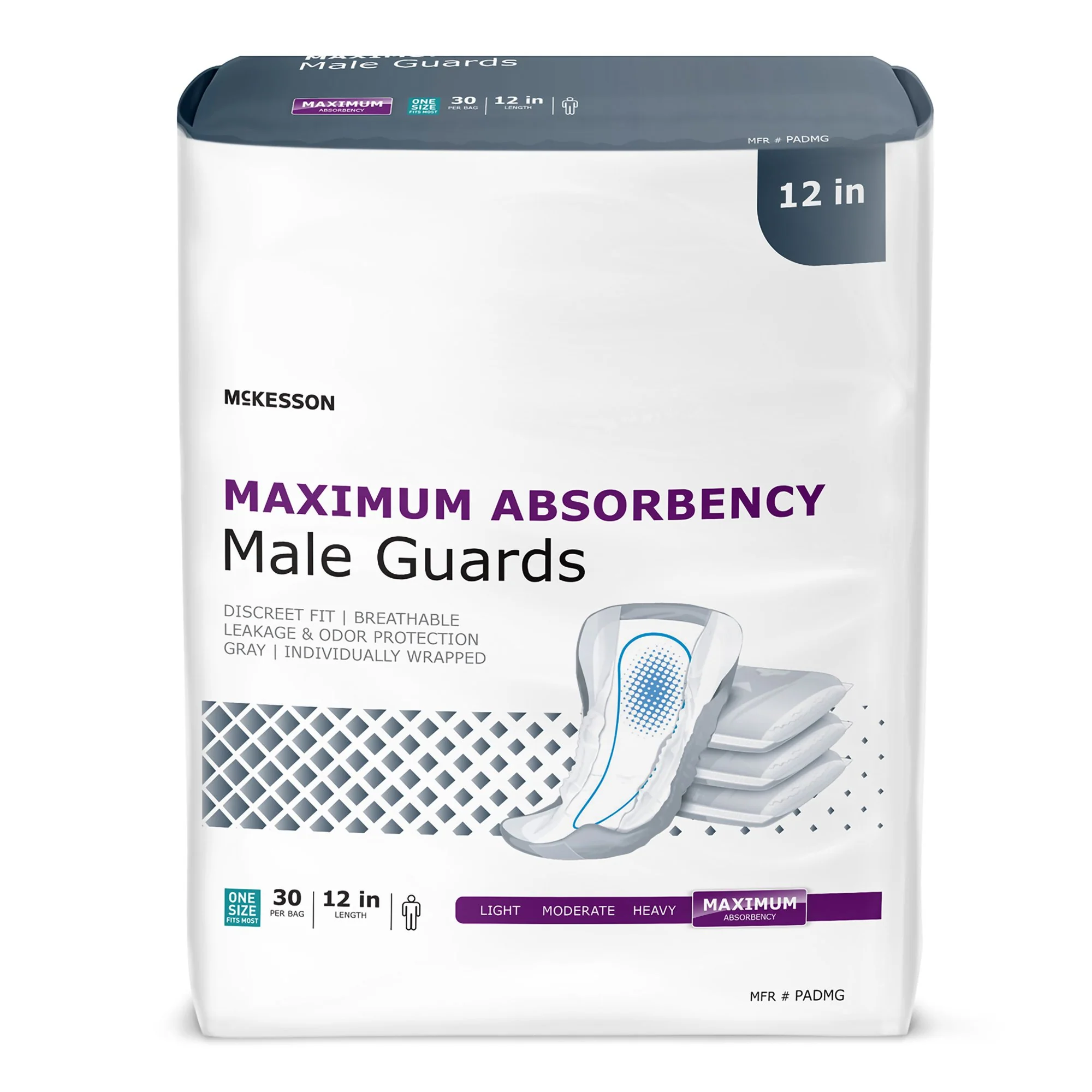 McKesson Maximum Absorbency Male Guards - 180 Case