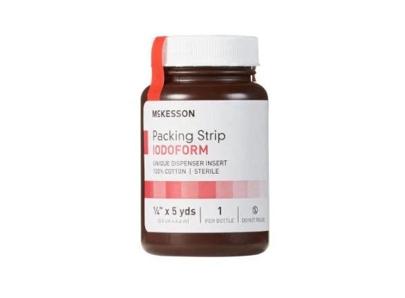 Mckesson Sterile Iodoform Packing Strips 1/4" x 5 yards