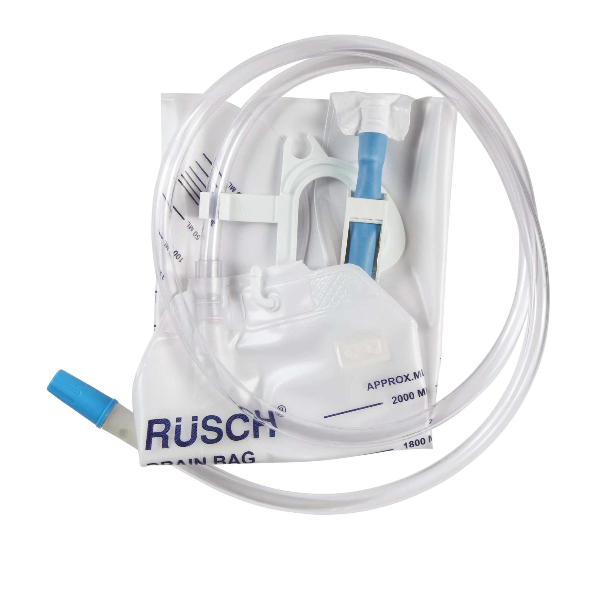 Rusch® 2000 mL Anti Reflux Urinary Drain Bag - 390060