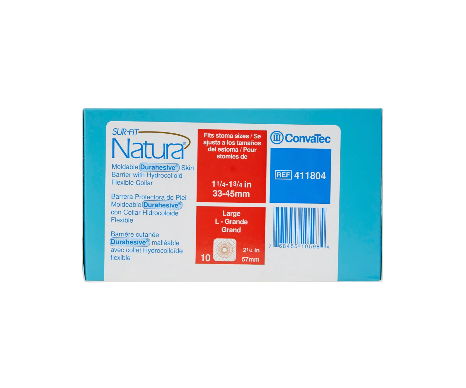 SUR-FIT 411804 Natura® Durahesive®Ostomy Skin Barrier