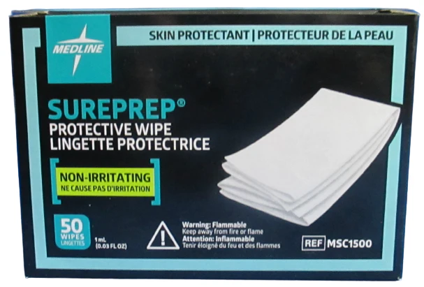 SurePrep Skin Protectant Wipe Box of 50 - MSC1500