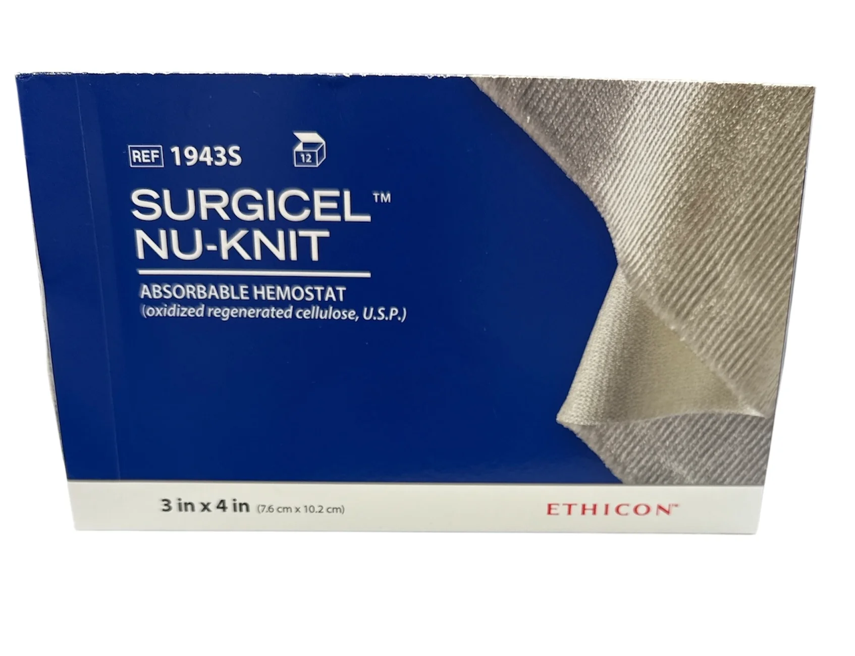 Surgicel™ Nu-Knit 1943S 3 x 4 Inch Absorbable Hemostat - 10/Box - Image 2
