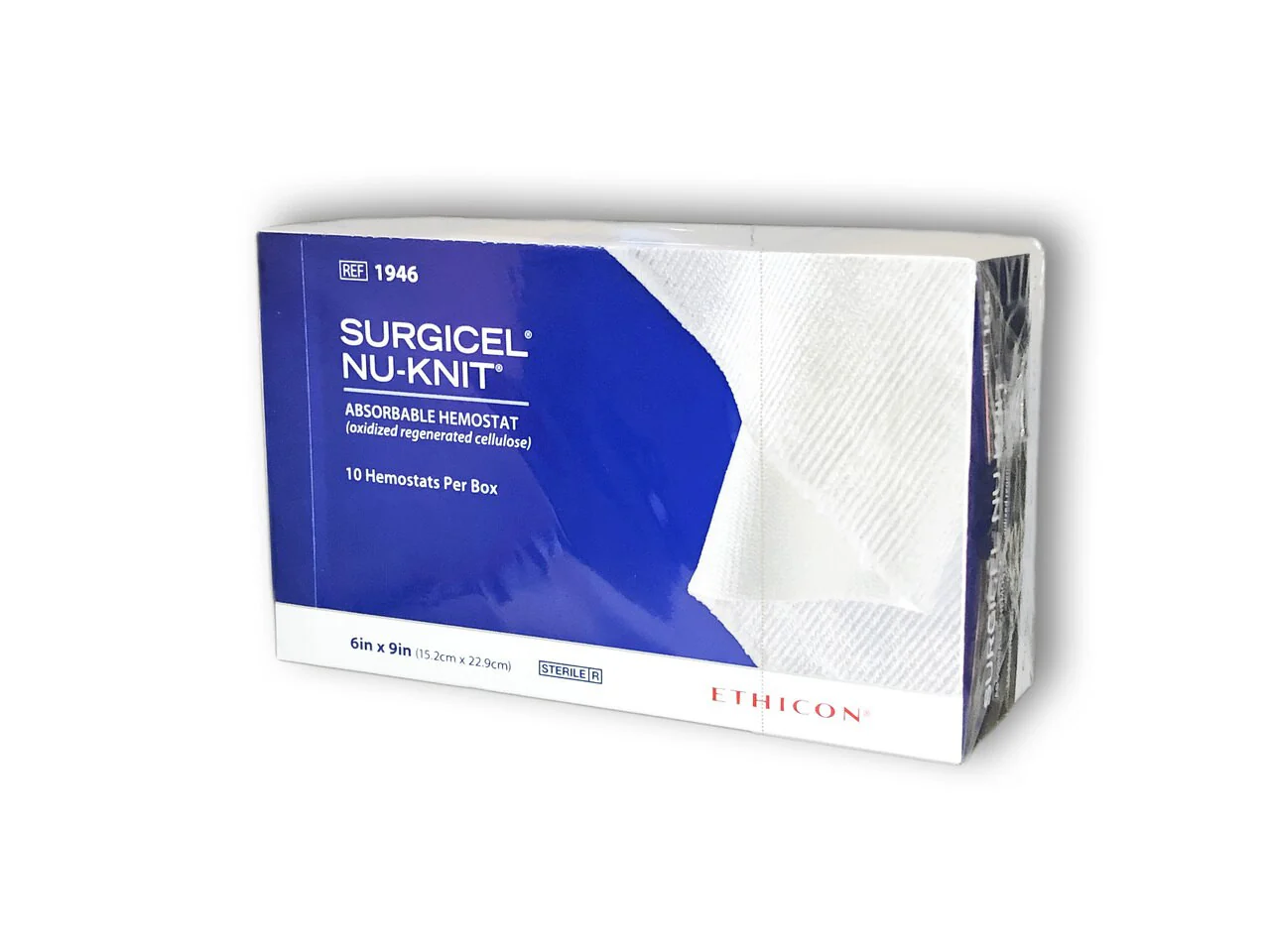 Surgicel™ Nu-Knit 1946 6 x 9 Inch Absorbable Hemostat - 10/Box
