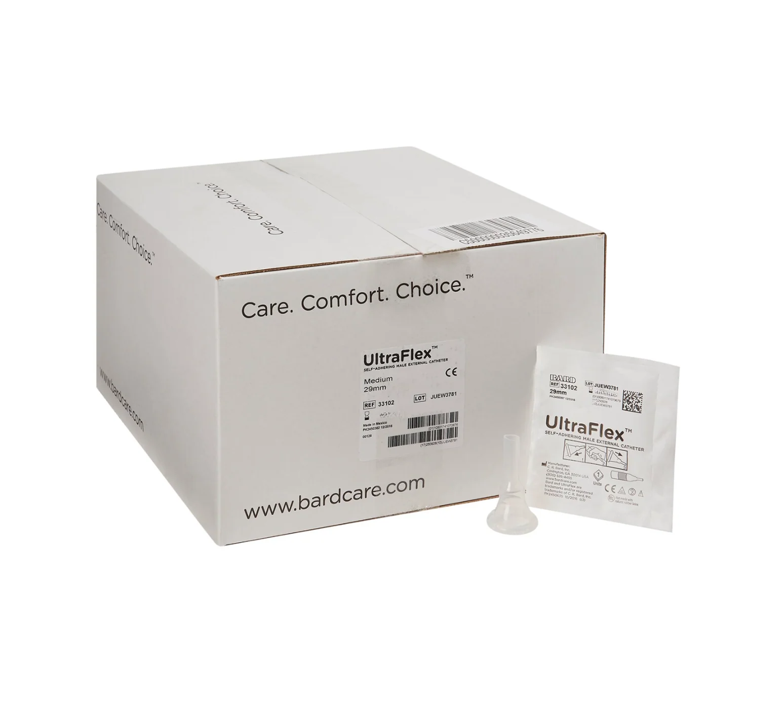 UltraFlex® Self-Adhesive Male External Catheter - 100/Case - Image 4