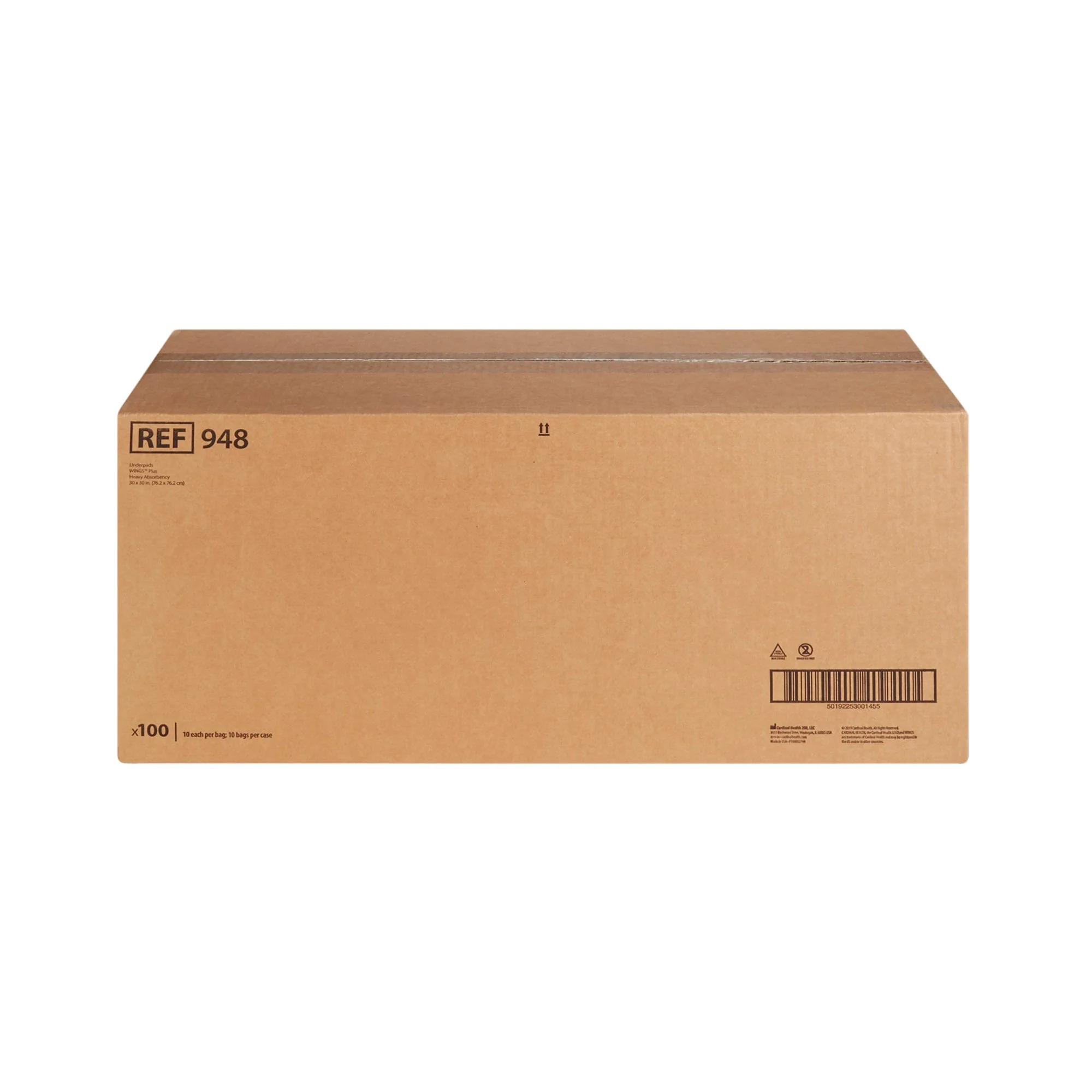 Wings™ Plus 30 X 30 Inch Disposable Underpads - Case of 100 - 948 - Image 2