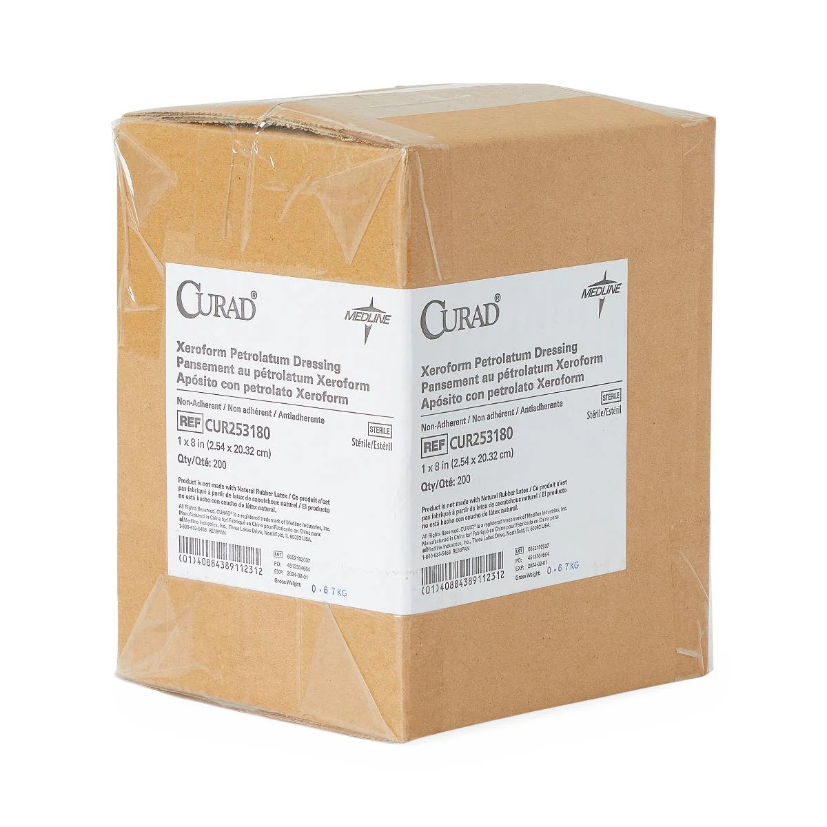 Xeroform 1" x 8" Sterile Non-Adherent Petrolatum Gauze Dressing - Image 3