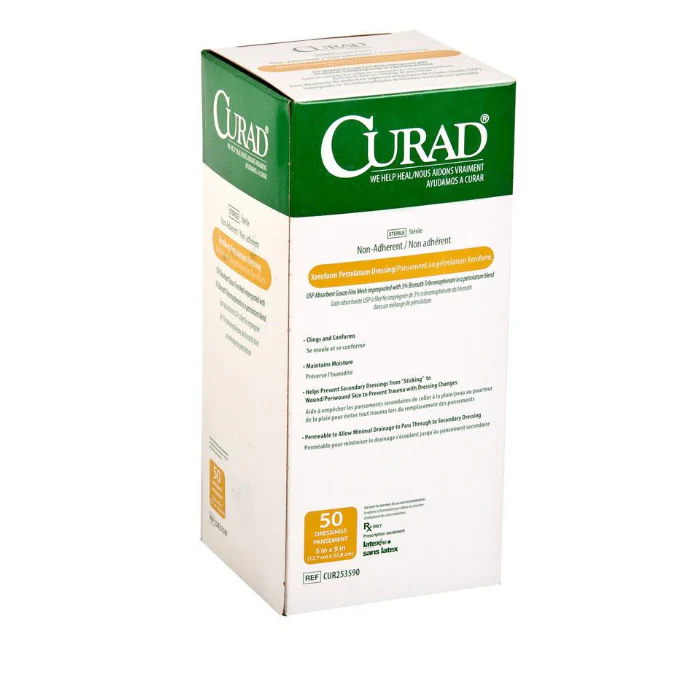 Xeroform 5" x 9" Sterile Non-Adherent Petrolatum Gauze Dressing - Image 2